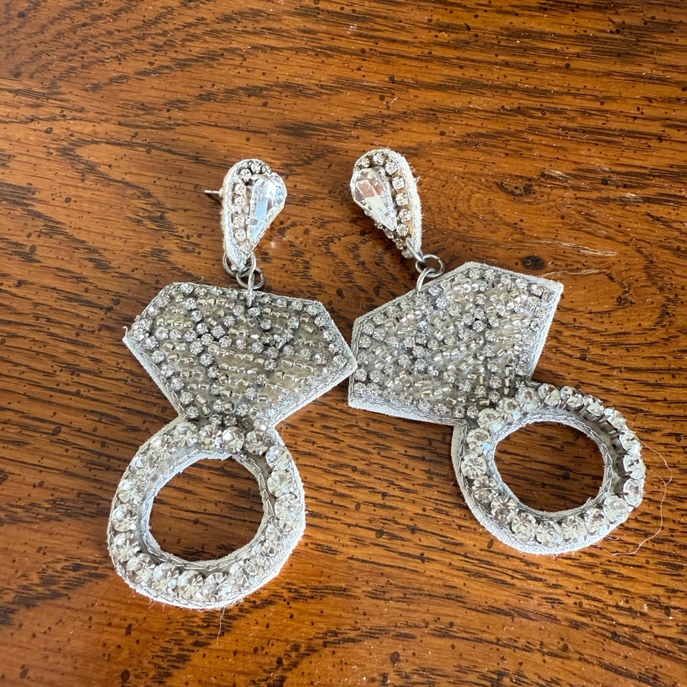 Bridal Wedding Ring Earrings